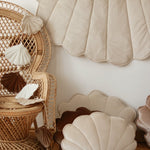 Fluwelen schelpkussen - cream pearl image 7