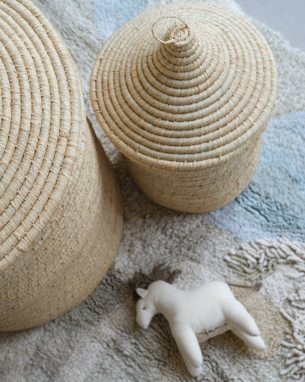 Gevlochten mand - Circus - Olifantsgras - naturel image 3