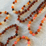 Barnsteen ketting baby/peuter - cognac image 1