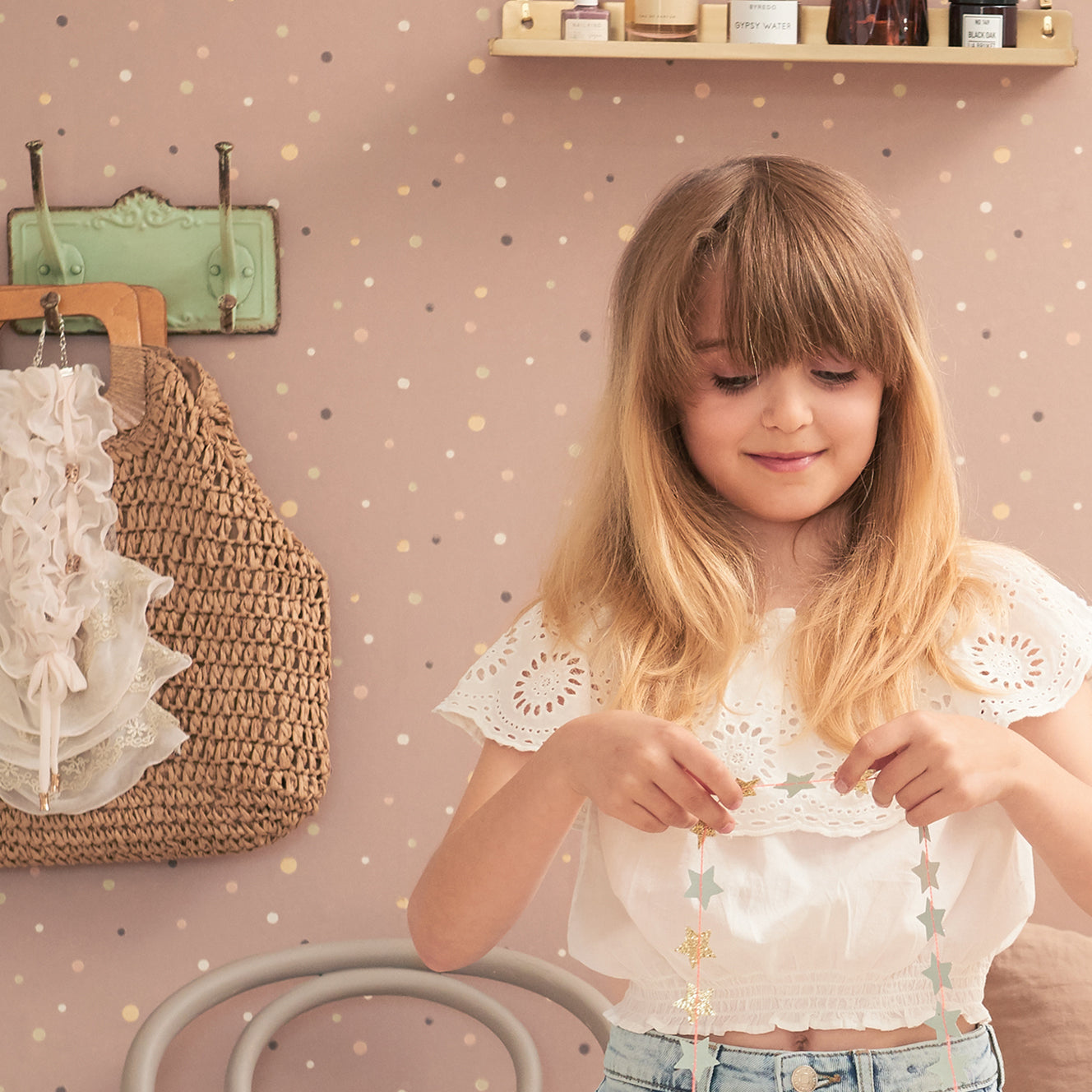 Majvillan Behang - Stardust - Cosy Lilac image 0