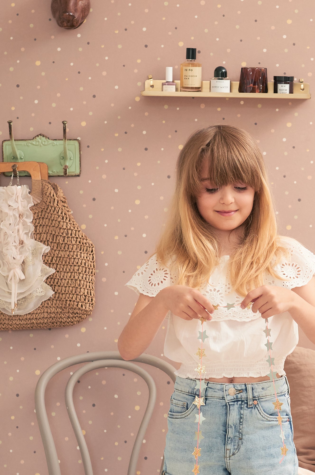 Majvillan Behang - Stardust - Cosy Lilac image 0