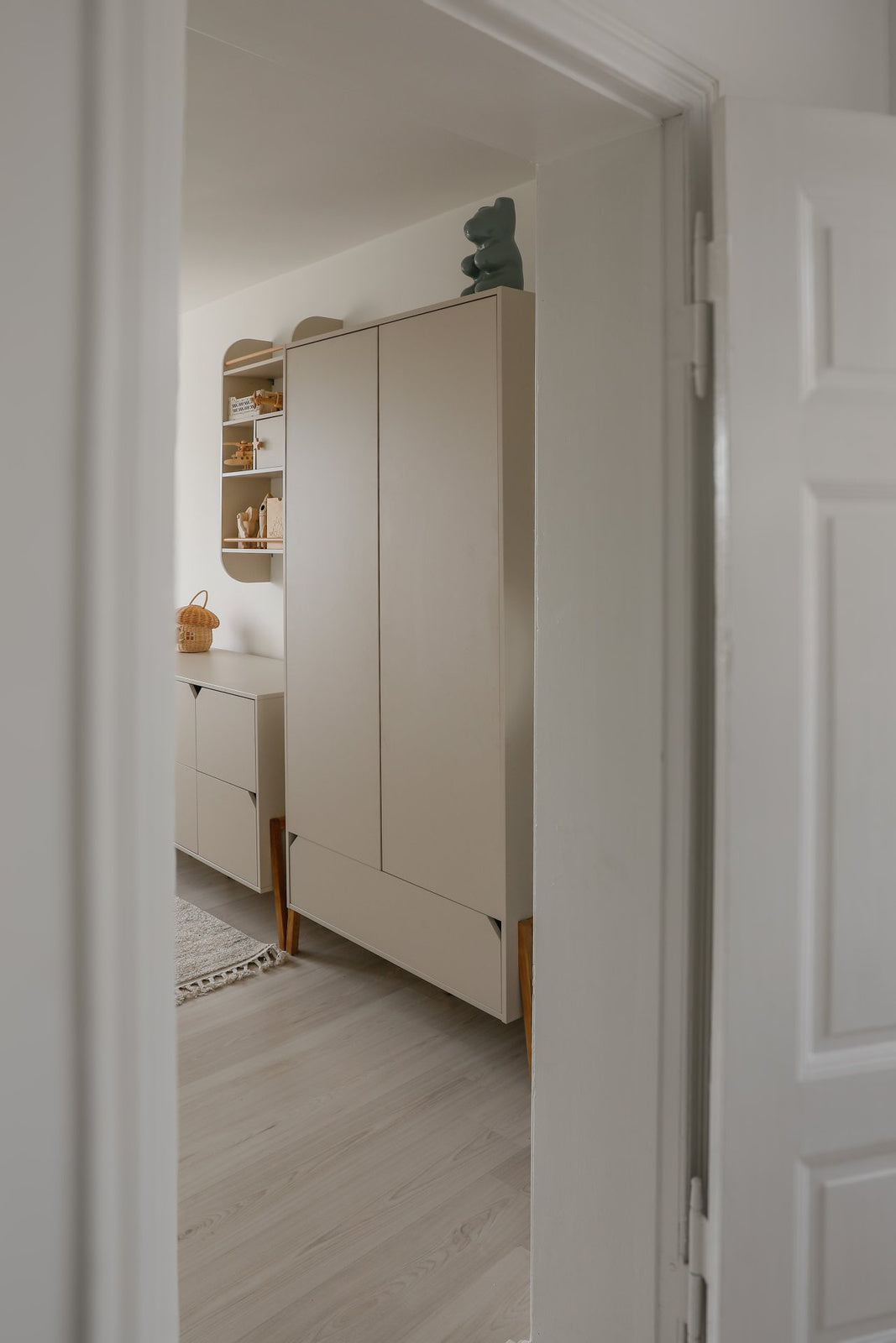 2 Deurs Kledingkast Lunor - Latte Beige image 2