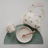 Mushie Slab Siliconen - Whales