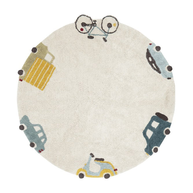 Lorena Canals Wasbaar Vloerkleed - Wheels - Auto's image 0