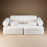Wigiwama Teddy Kinderbank - Cream White Settee - Sofa Speelbank image 2