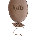 Ballon kussen deluxe - latte fluweel image 4