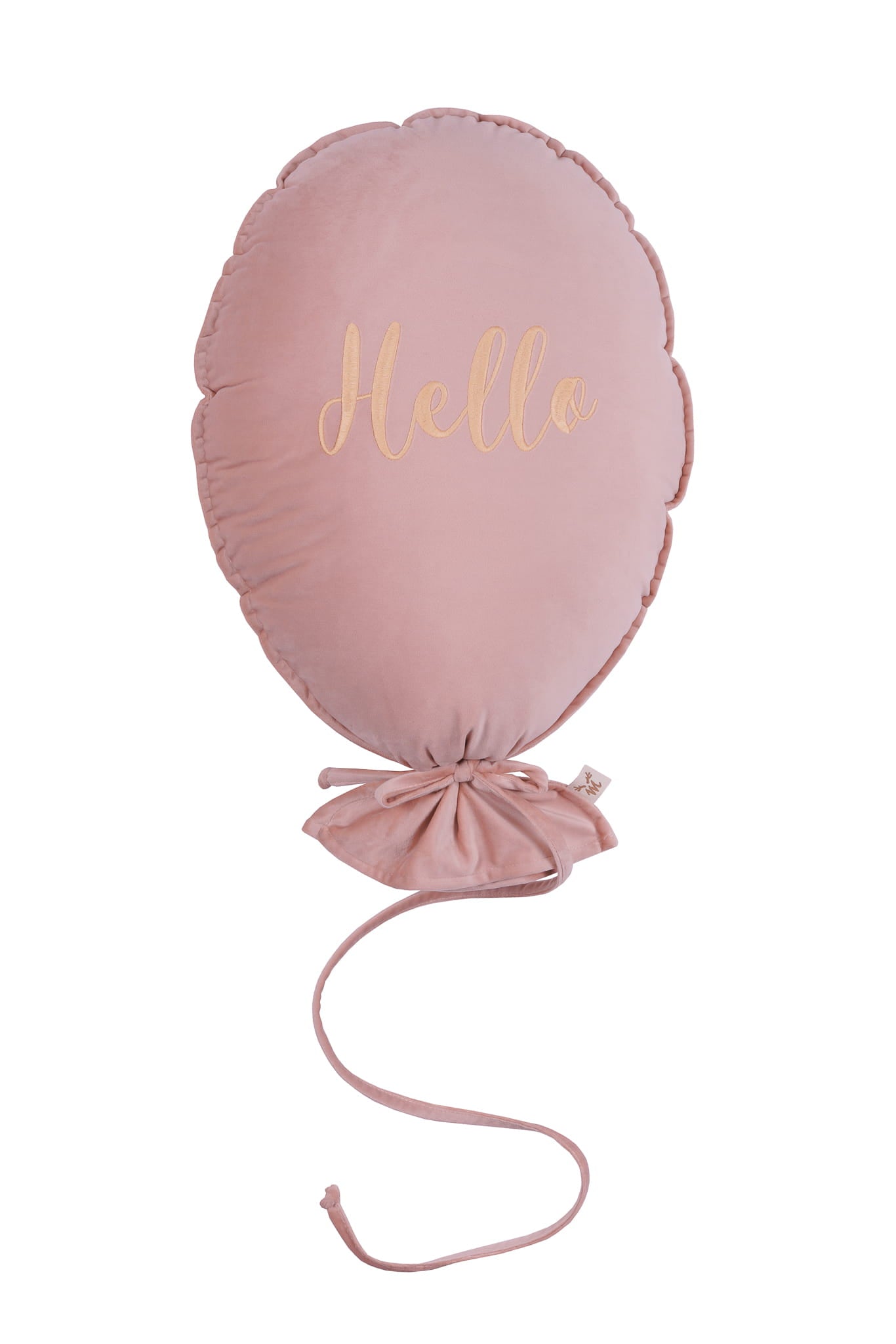 Ballon kussen deluxe -  roze fluweel image 6