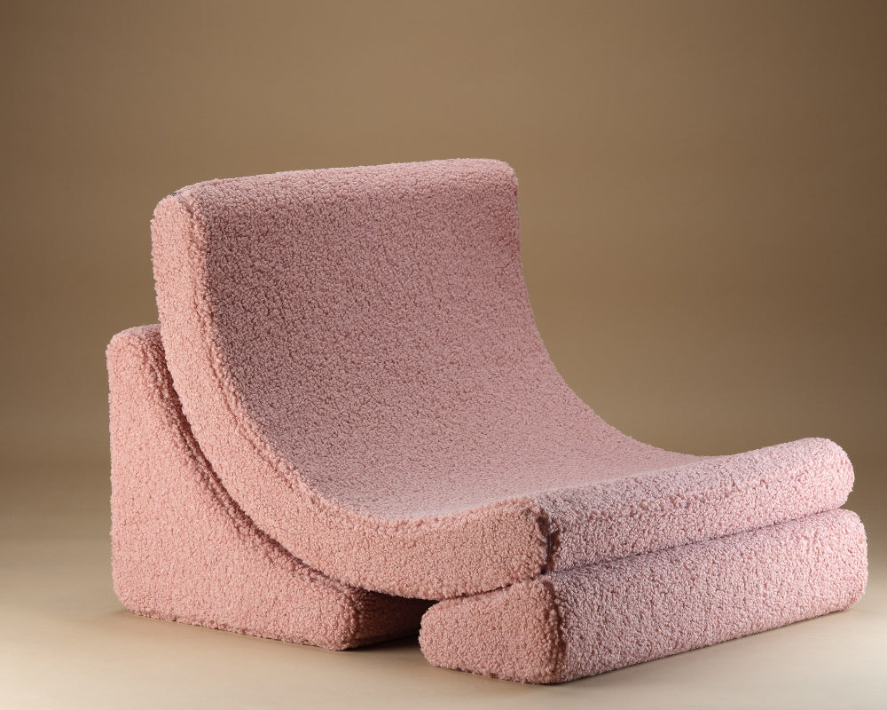 Wigiwama Kinderstoel - Guava Pink Moon Chair image 4