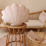 Fluwelen schelpkussen - latte image 0