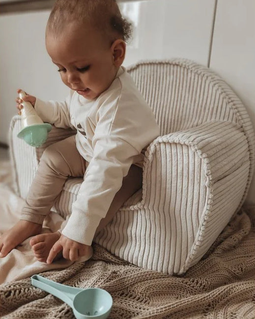 Rib Cord Stoel - Crème image 0