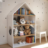 Boekenkast Novi met dakje - wit image 4