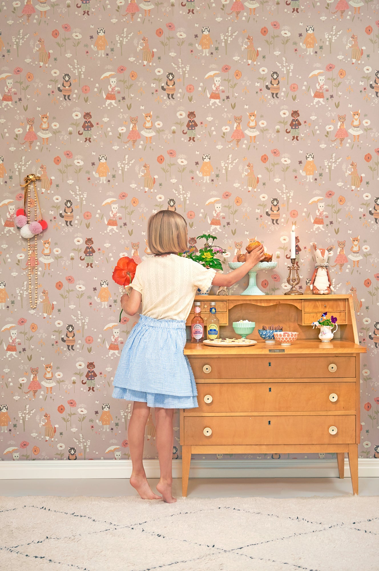 Majvillan Behang - Catwalk - Lovely Lilac image 3