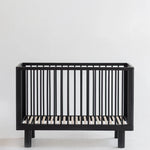 KARL & FRIC Ledikant Nox - Zwart satijn - 60x120cm image 0