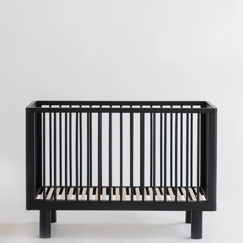 KARL & FRIC Ledikant Nox - Zwart satijn - 60x120cm image 0