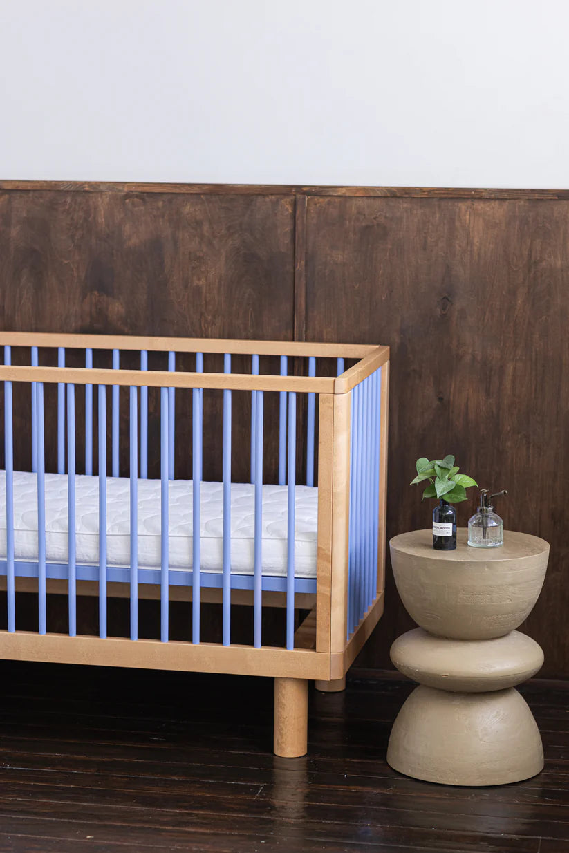 KARL & FRIC Ledikant Nox - Naturel met blauwe spijlen image 8