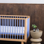 KARL & FRIC Ledikant Nox - Naturel met blauwe spijlen image 8