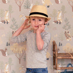 Majvillan Behang - Deep Forest - Soft Beige image 3