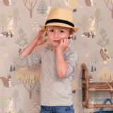 Majvillan Behang - Deep Forest - Soft Beige image 3