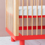 KARL & FRIC Ledikant Nox - Naturel met rode poten image 3