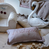 Kussen met Naam - Mauve Linnen image 3