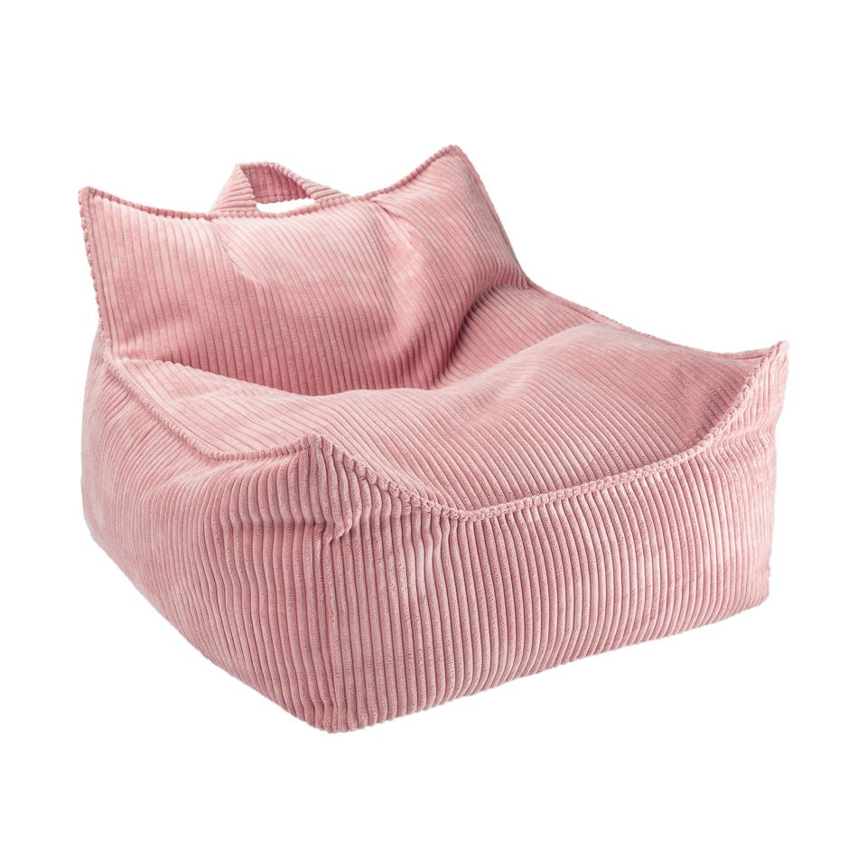 Wigiwama Zitzak voor kinderen - Pink Mousse Beanbag Chair image 0