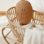 Ballon kussen - camel katoen image 0