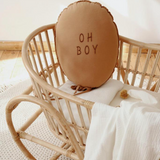 Ballon kussen - camel katoen image 0