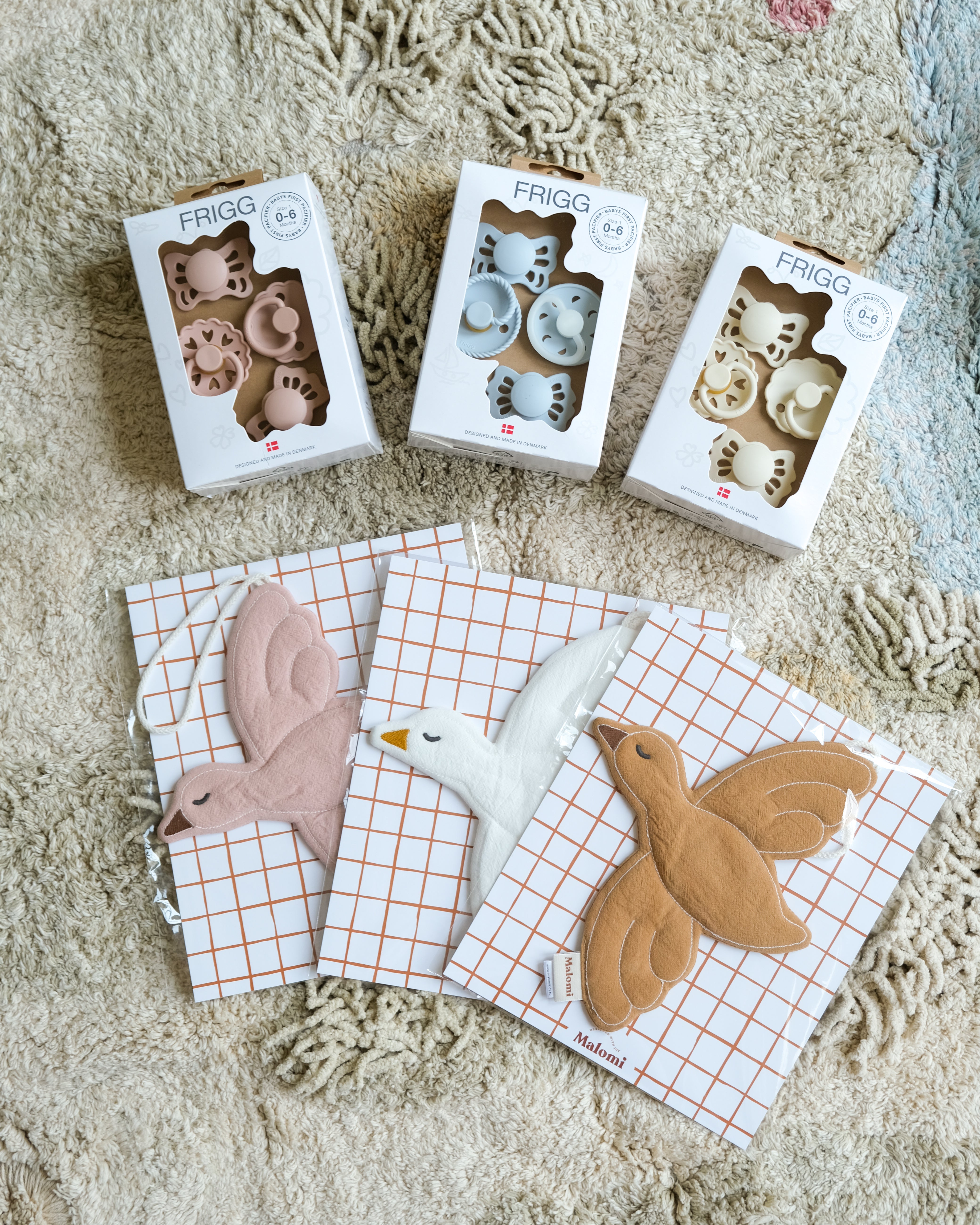 Speenkoord - Malomi Speendoekje - Vogel - Roze image 1