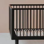 KARL & FRIC Ledikant Nox - Zwart satijn - 60x120cm image 3