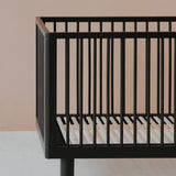 KARL & FRIC Ledikant Nox - Zwart satijn - 60x120cm image 3