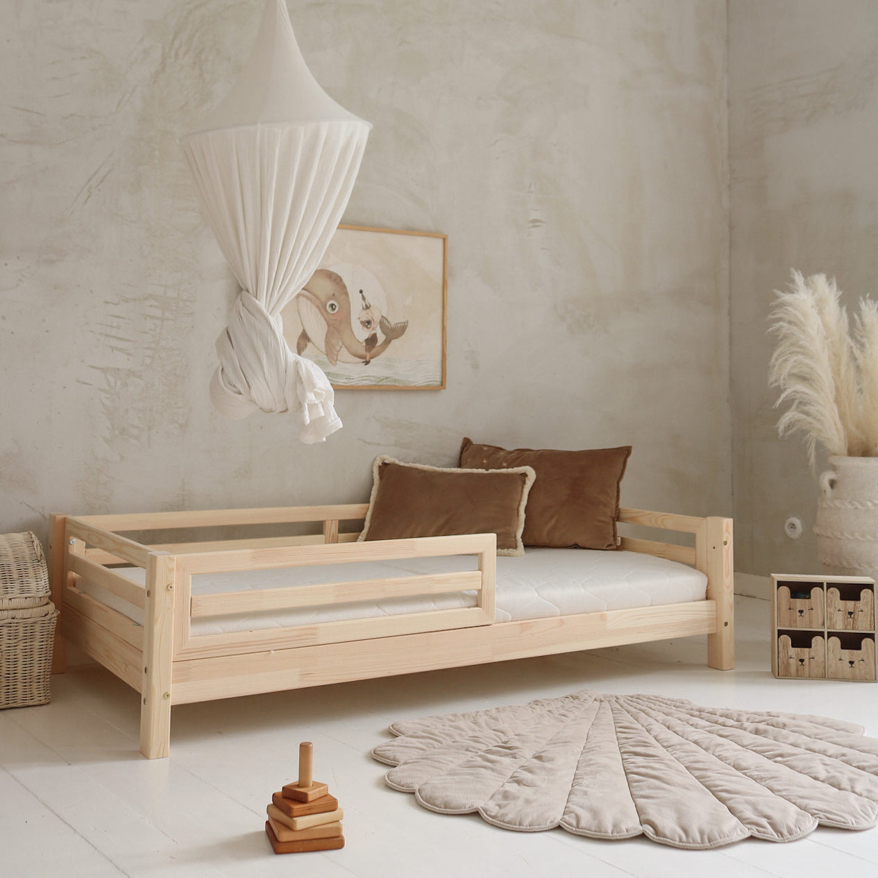 Bed Minimal Natural - Aanpasbare maat image 1