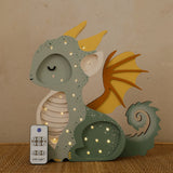 Little Lights Lamp Baby Draakje - Hunter Green - Groen image 5