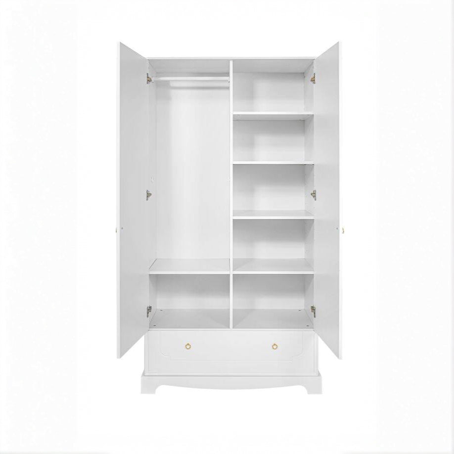 2 Deurs Kledingkast Royal - Wit image 2