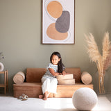 Wigiwama Ribstof Kinderbank - Toffee Settee - Sofa Speelbank image 1