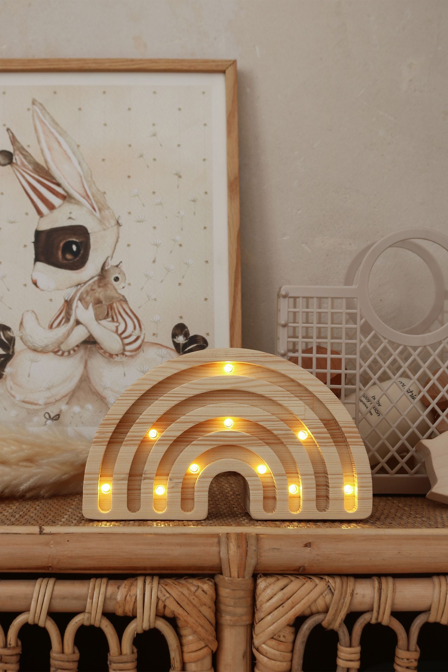 Little Lights Mini Lamp Regenboog - Naturel image 4