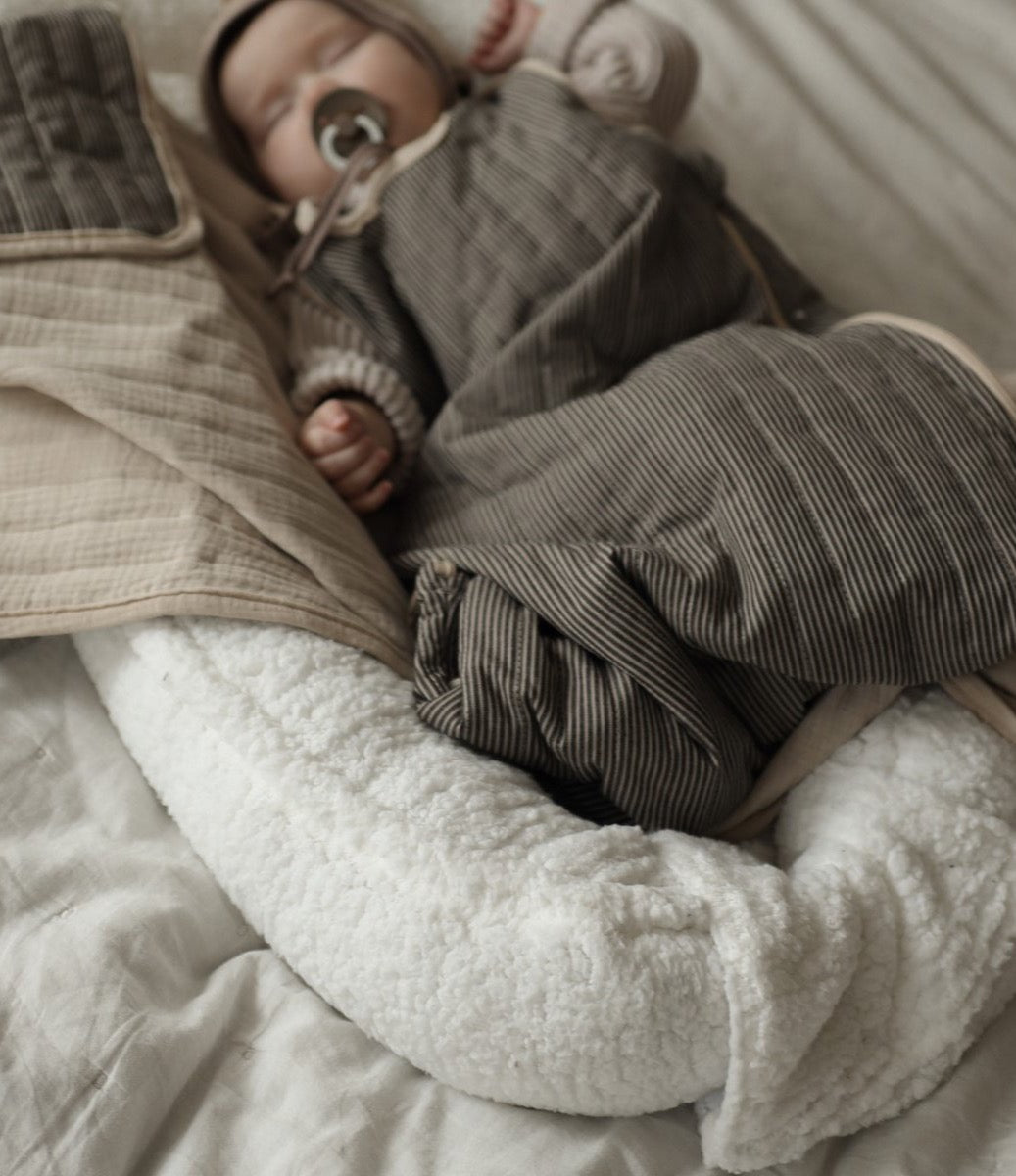 Teddy Babynestje met Naam - Wit image 3