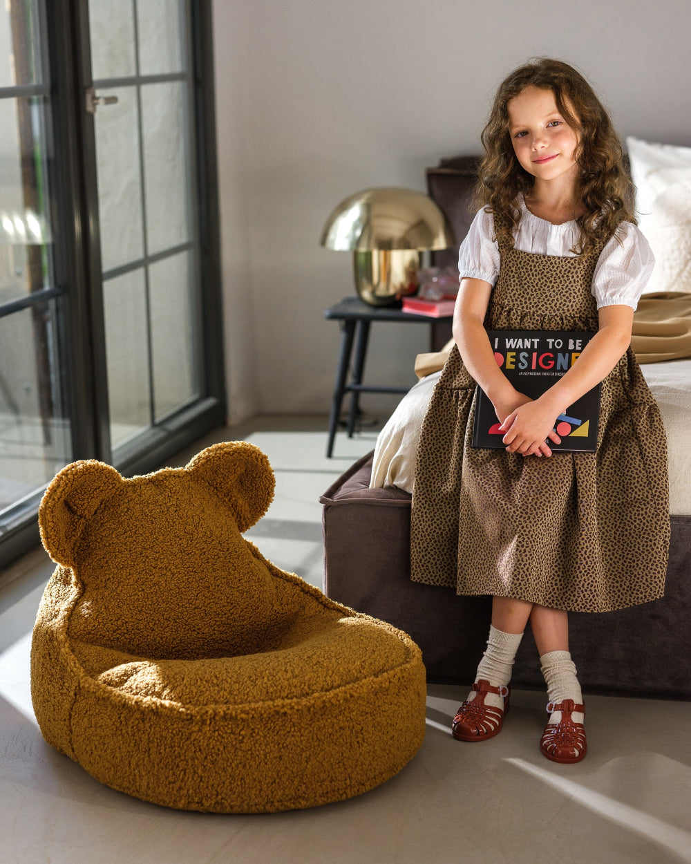 Wigiwama Beren Zitzak voor Kinderen Beer - Maple Bear Beanbag image 3