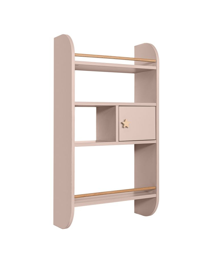 Wandrek Hout Pastel voor Kinderen - Sunset Roze image 0