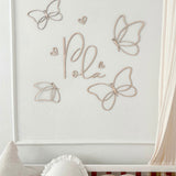 Houten Vlinders Muurdecoratie met Naam image 1