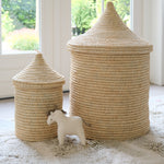 Gevlochten mand - Circus - Olifantsgras - naturel image 1