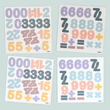 Ferflex magnetische cijfers - pastel - set van 100 magneten