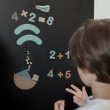 Ferflex magnetische cijfers - karamel blauw - set van 100 magneten