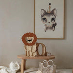 Little Lights Lamp Leeuw  - Serengeti Wood image 2