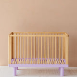 KARL & FRIC Ledikant Nox - Naturel met lila poten image 1