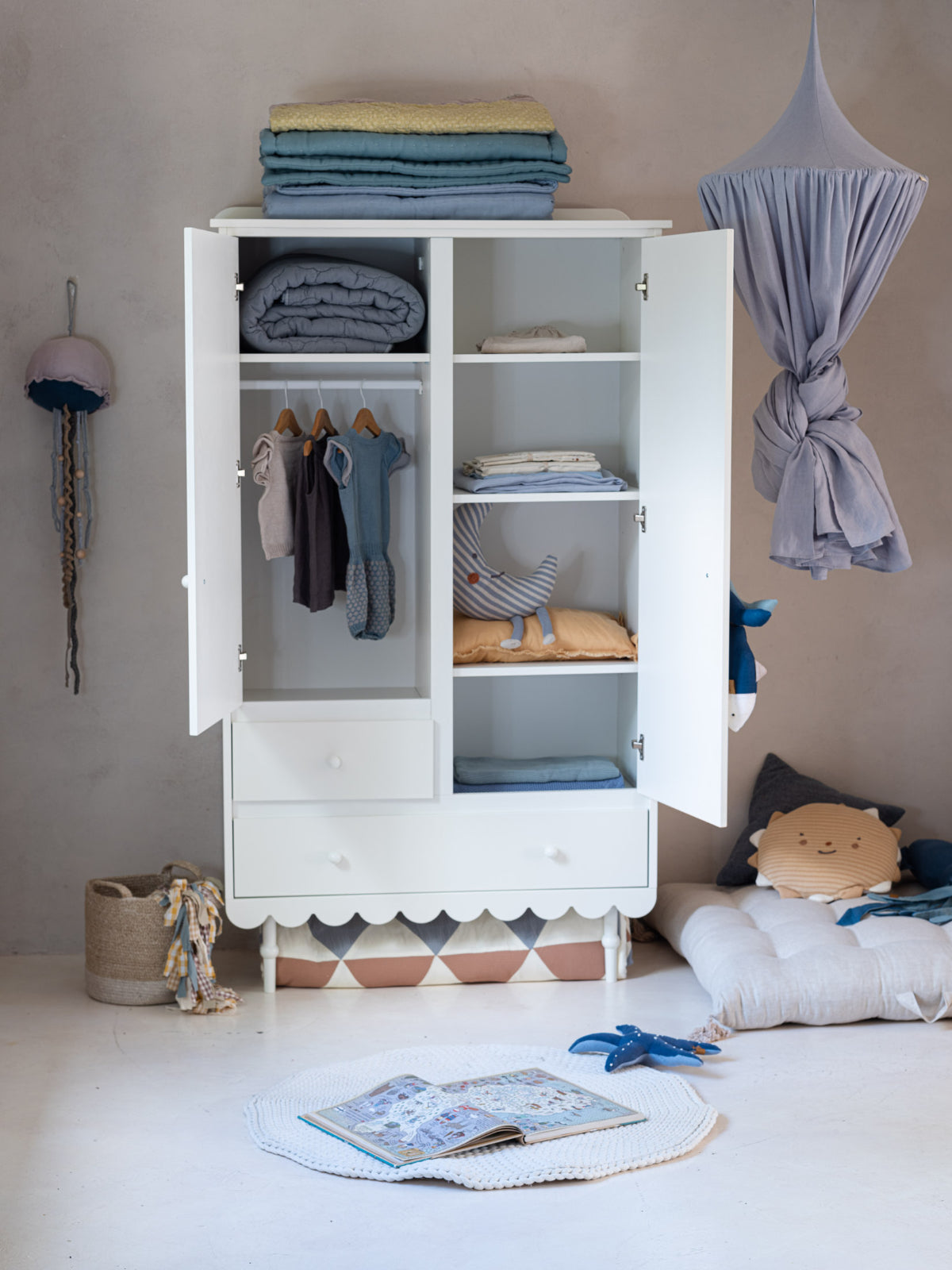 Wood Luck Kledingkast Babushka - Wit image 2