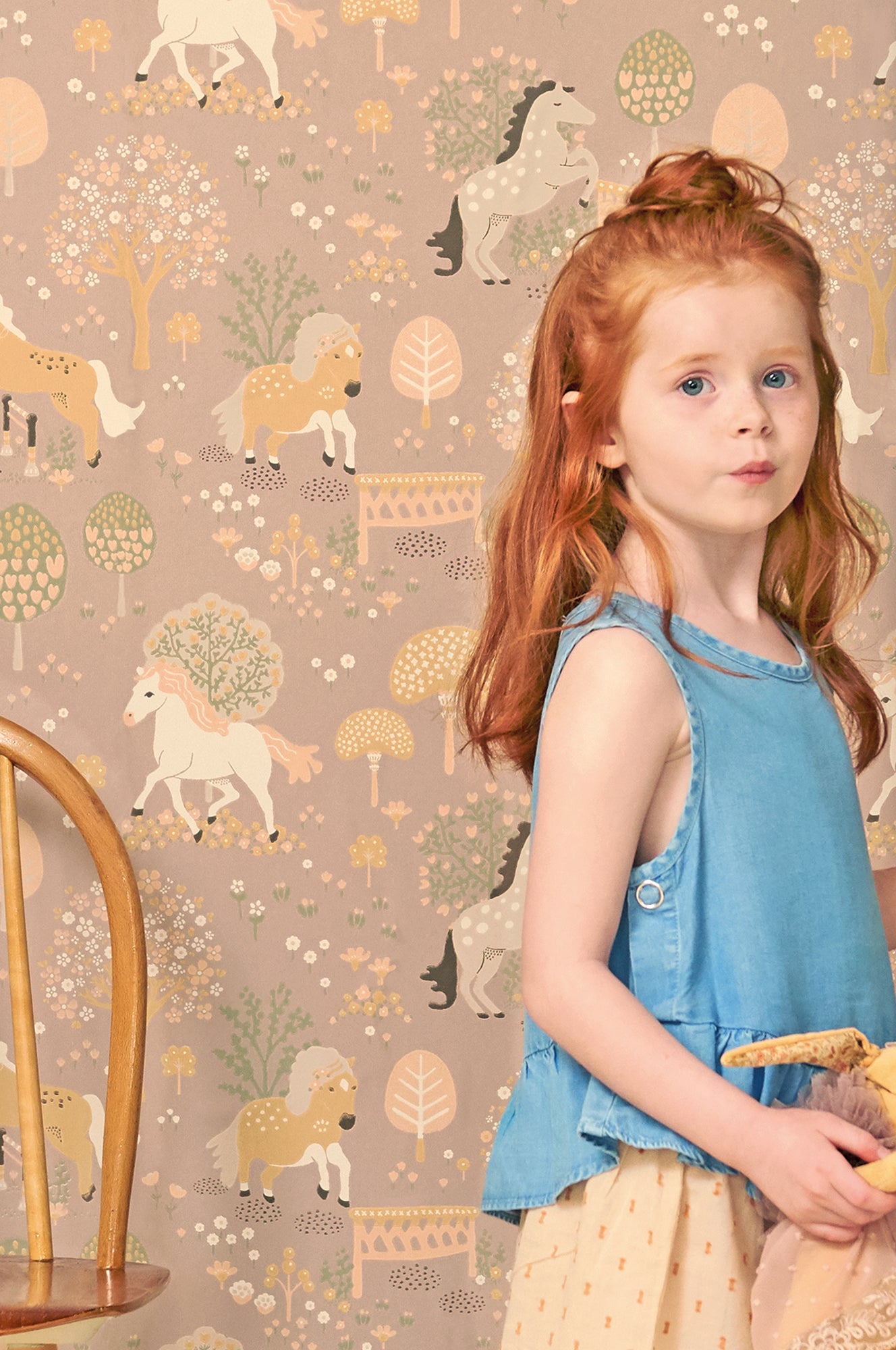 Majvillan Behang - My Sweet Pony - Old Lilac image 2