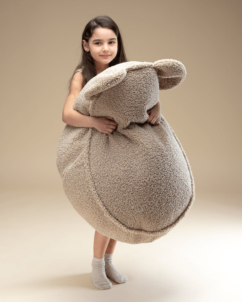 Wigiwama Beren Zitzak voor Kinderen Beer - Biscuit Bear Beanbag image 3