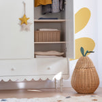 Wood Luck Kledingkast Babushka 3 Deurs - Wit image 3