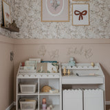 Montessori Boekenkast met Schulprand - Latte Beige