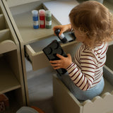 Montessori Schulprand Set - kinderbureau en stoel - Sage